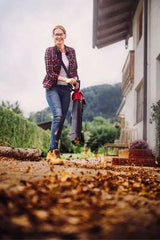 Soplador  Aspirador De Hojas Inalámbrico Einhell Ge-Cl 36 Li E-Solo, 36volt (2x18v) (Rojo/Negro, Sin Batería Ni Cargador)