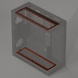 Havn Hs 420 Fan Brackets Para 360 Mm Radiatoren - Blanco