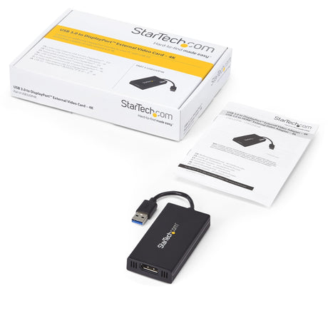 EAN 0065030858380 - StarTech.com USB32DP4K Adaptador gráfico USB 3840 x 2160 Pixeles Negro imagen 6