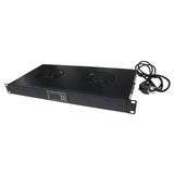 Ventilador Logilink De 19 "Con 2 Ventiladores, Negro