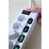 Brennenstuhl Regleta De 6 Vías Conmutable Individualmente 1153110126