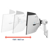 Brazo Para Monitor Ergotron Hx Con Articulación Vhd, Montaje En Pared Blanco, Para Monitores Curvos 1000 R 45-694-216