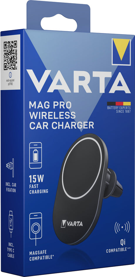 EAN 4008496066117 - Varta Mag Pro Wireless Car Charger Smartphone Campo magnético terrestre Auto imagen 6