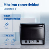EAN 8435364318232 - iggual TP7001 203 x 203 DPI Alámbrico Transferencia térmica Impresora de recibos imagen 3