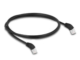 Delock 80269 Rj45 Cable De Red Cat.6a S/Ftp 45° Nach Oben Angular 1 M Negro