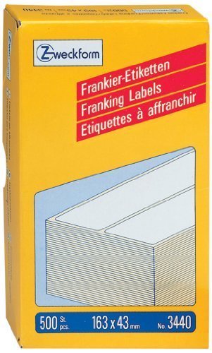 Avery Zweckform Frankieretiketten 163,0 X 43,0 Mm