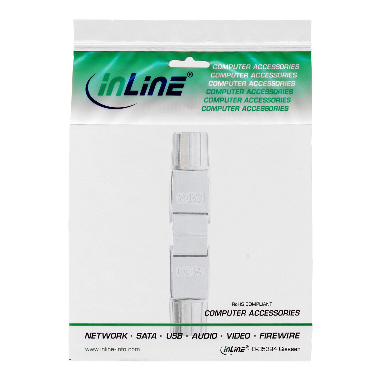 Conector De Cable Inline Cat.6a, Blindado, Acoplador Sin Herramientas