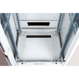 Roline 19-Zoll Netzwerkschrank Pro 26 He, 600x600 Bxt Glastr Grau