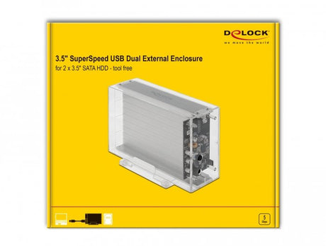 EAN 4043619426249 - DeLOCK 42624 caja para disco duro externo Carcasa de disco duro/SSD 2.5/3.5" imagen 5