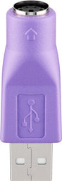 EAN 4040849689185 - Goobay 68918 cambiador de género para cable USB Type-A PS/2 Violeta imagen 1