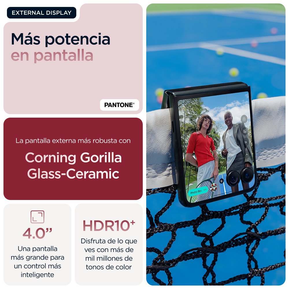 EAN 840023293214 - Motorola razr 60 ultra 17,7 cm (6.96") SIM doble Android 15 5G USB Tipo C 16 GB 512 GB 4700 mAh Burdeos imagen 31