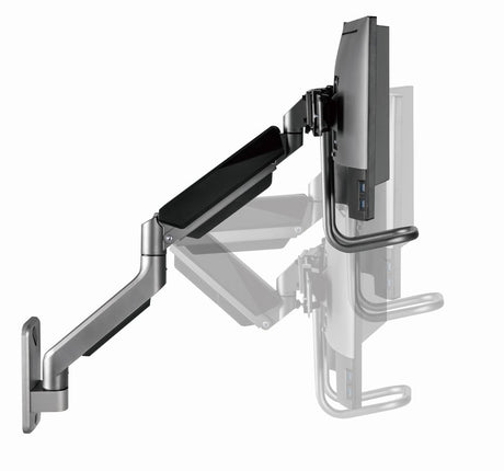EAN 8716309127660 - Gembird Laikiklis Adjustable wall 2-display mounting arm 17-32inch iki 8kg imagen 8