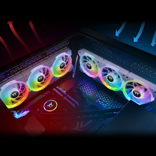 Ventilador Thermaltake Swafan Ex12 Rgb White Tt Premium Edition, Cl-F161-Pl12sw-A