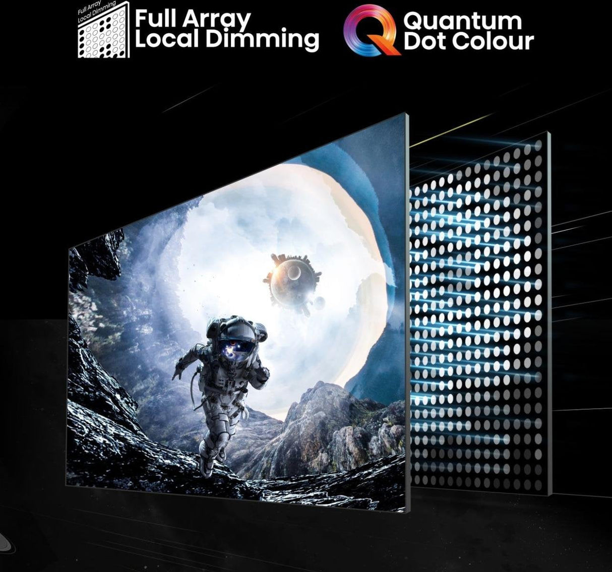 254cm 100" (3840x2160) Hisense 100e77nq Pro 16:9 Qled 144hz 4x Hdmi 2.1 2x Usb Lan Wlan Azultooth Hdr10+ Dolby Vision Iq Negro