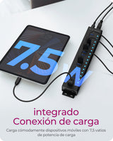 EAN 4250078173281 - ICY BOX IB-HUB1717-U3 USB 3.2 Gen 1 (3.1 Gen 1) Type-A 5000 Mbit/s Negro imagen 6