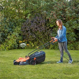 EAN 5035048682838 - Black & Decker BEMW481BH cortadora de césped Cortacésped manual Corriente alterna Negro, Naranja imagen 3