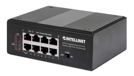 EAN 0766623561624 - Intellinet 561624 switch Gigabit Ethernet (10/100/1000) Energía sobre Ethernet (PoE) Negro imagen 1
