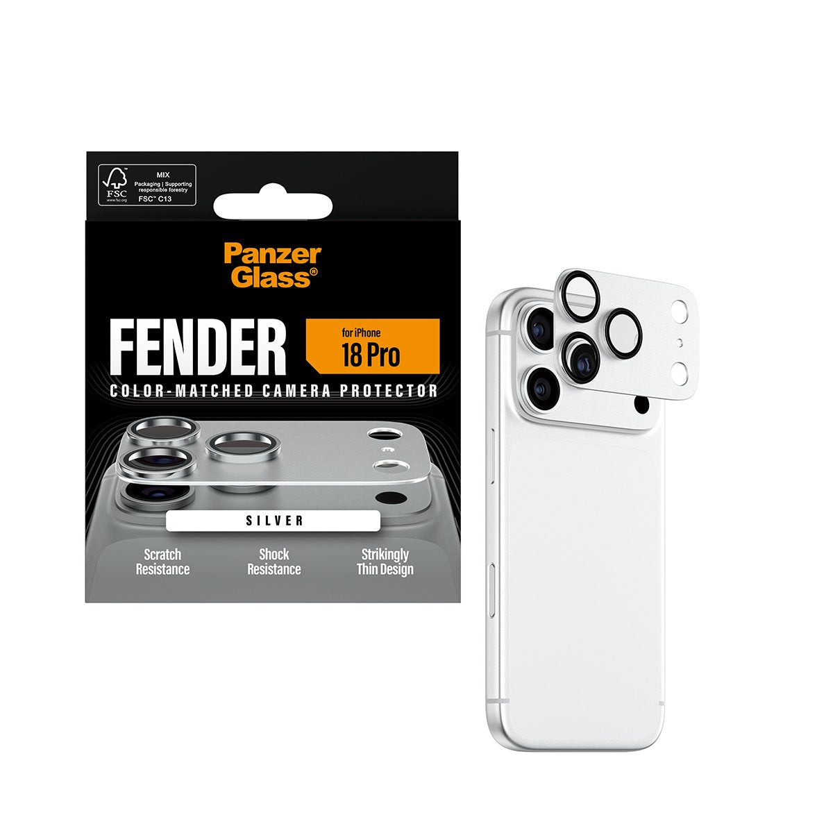 Panzerglass Fender Ip 18 Pro Silber Kameraschutz