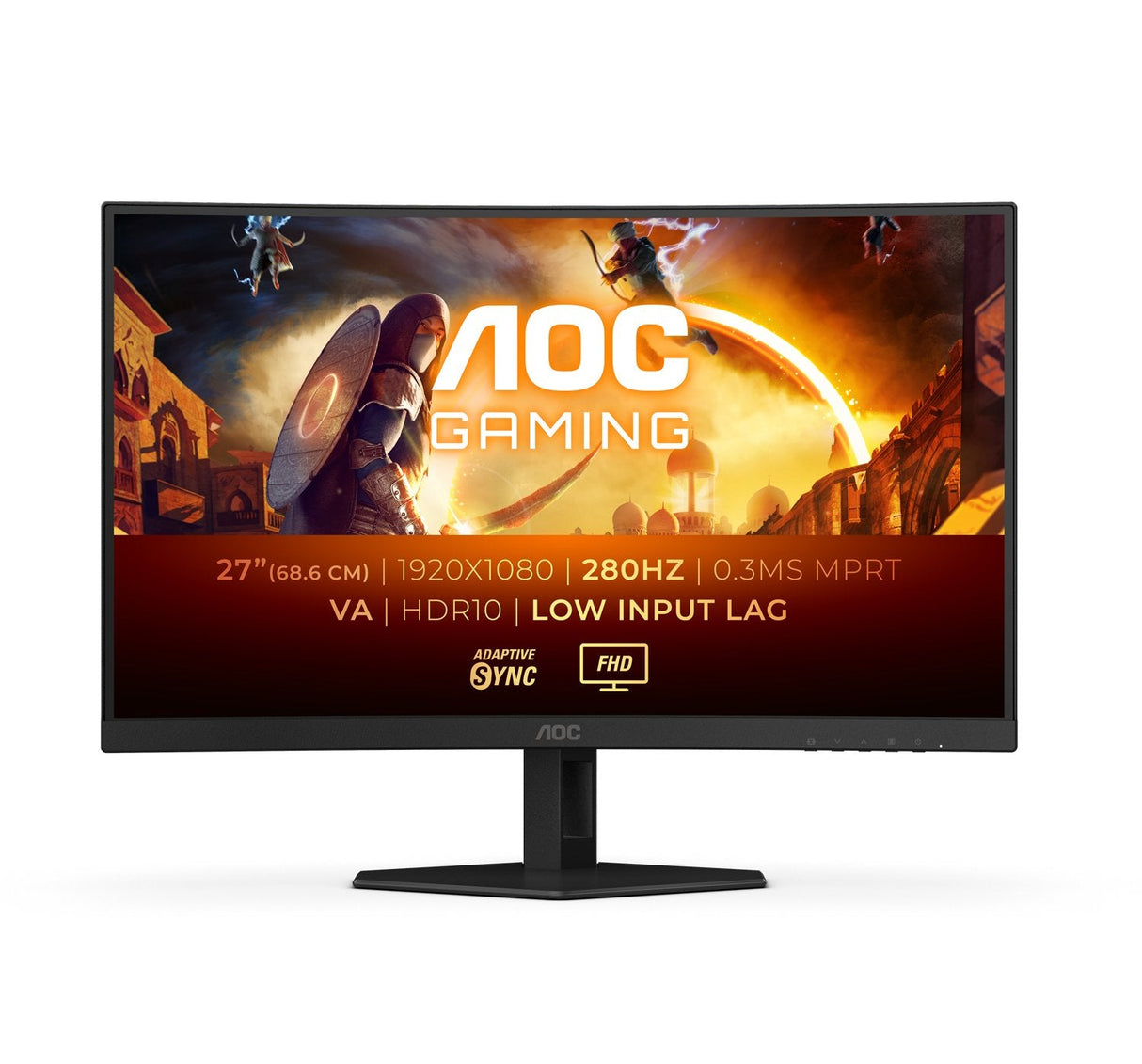 Monitor Gaming Curvo Aoc C27g4zxe 27' Full Hd 0.3ms 280hz Va Negro