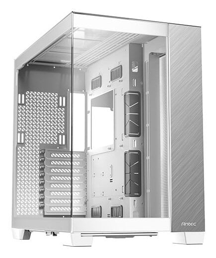 Torre Pc  E-Atx C8 Aluminum Blanco Antec E-Atx/ Int:2x3.5,4x2.5/ 2xusb3.0, 1xusb-C/ Audio In/Out / Cristal Templado/ Panel Frontal De Aluminio Blanco