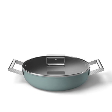 EAN 8017709356118 - Smeg DPF2812EGM batería de cocina Verde Aluminio, Acero inoxidable 4,3 L 28 cm imagen 6