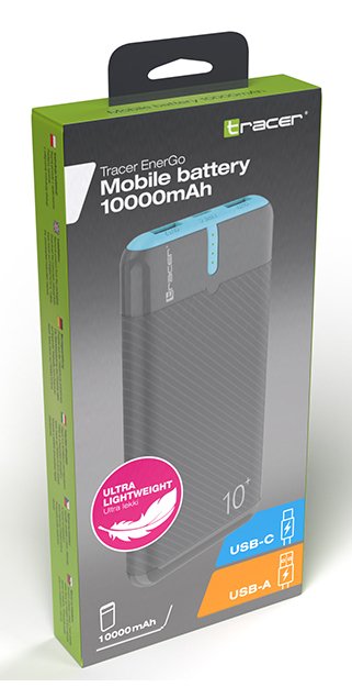 EAN 5907512874783 - Tracer EnerGo 10000 mAh Azul, Gris imagen 9
