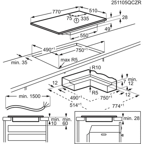 EAN 7333394049427 - Electrolux EIS82453IZ Negro Integrado 80 cm Con placa de inducción 4 zona(s) imagen 11