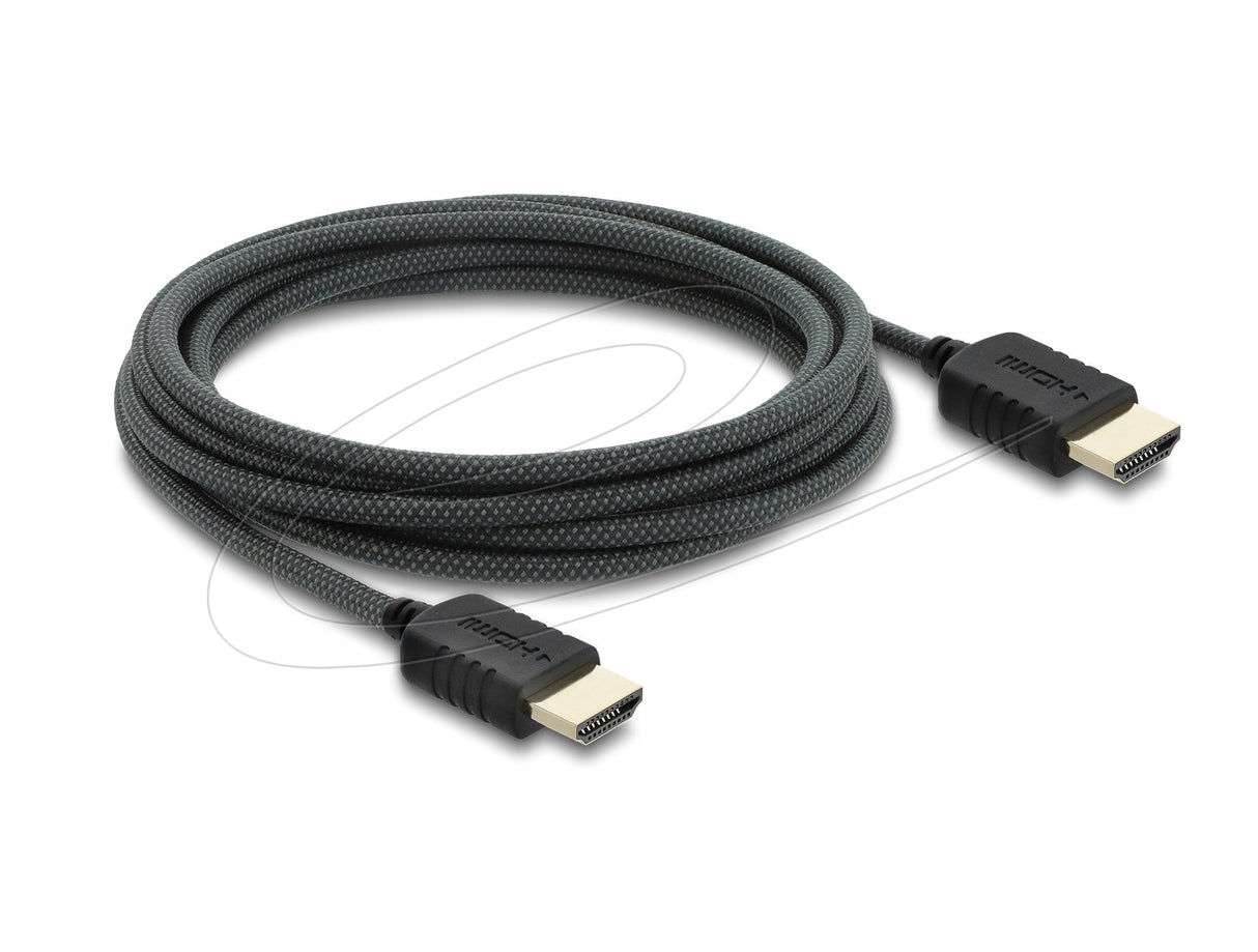 Delock Koaxiales High Speed Cable Hdmi 8k 60 Hz 48 Gbps Con Geflechtmantel 3 M