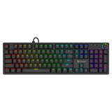 Savio Styx Outemu Peach Silent Teclado Juego Bluetooth Qwerty Internacional De Ee.Uu. Negro