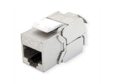Value Cat.8 (Class I) Keystone, Geschirmt, Werkzeuglos, Silberfarben