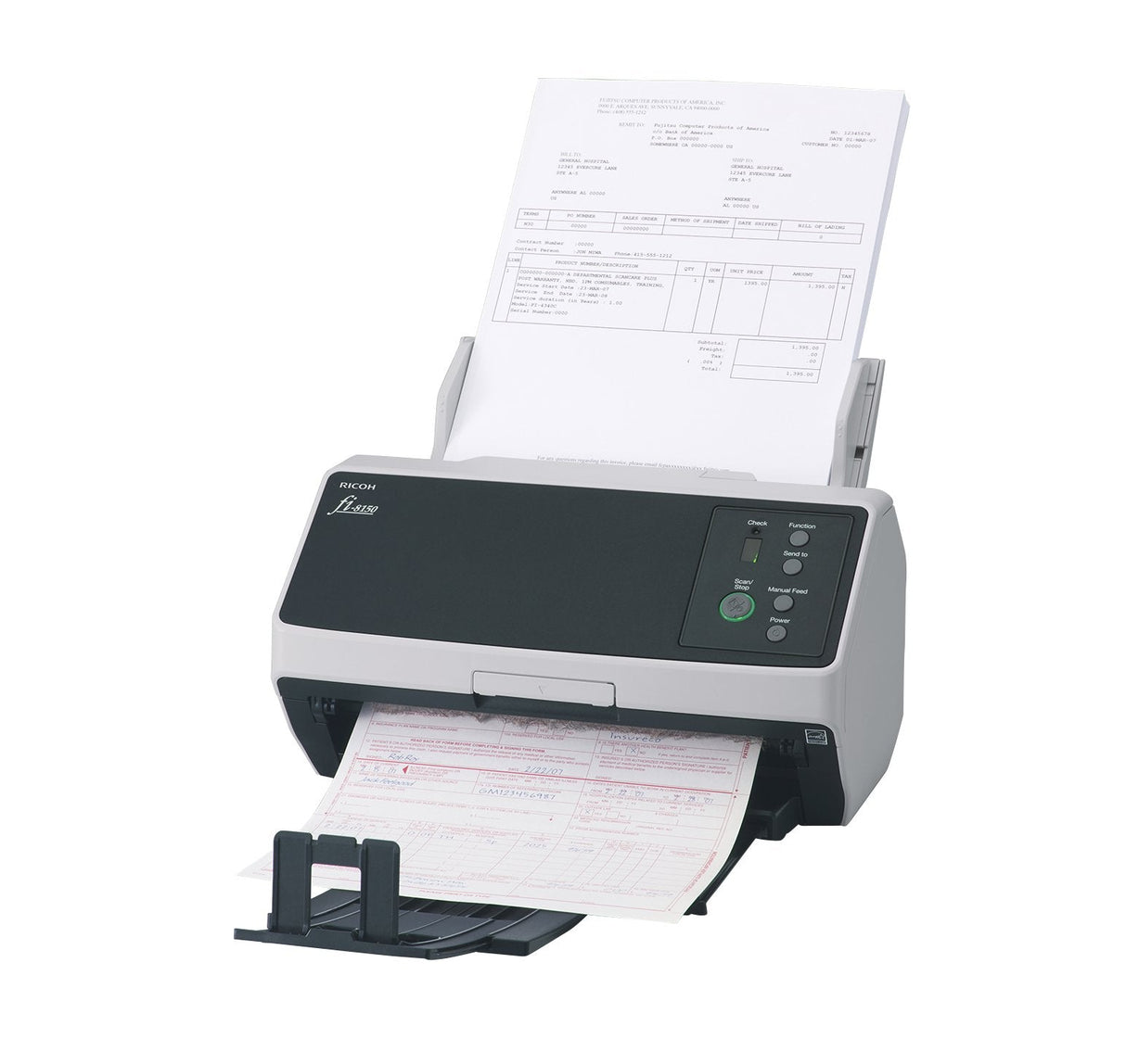 Fujitsu Fi-8150, Escáner Alimentado Por Hojas Pa03810-B101