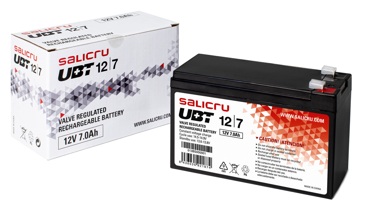 EAN 8436035921874 - Salicru 013BS000001 batería para sistema ups Sealed Lead Acid (VRLA) 12 V 7 Ah imagen 2