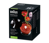 Braun Mq 30 Recipiente Para Picar, Ensayo Negro, Recipiente Para Picar, 0,5 L, Acero Inoxidable, Negro, Multiquick 3 / Multiquick 3 Vario / Multiquick 5 / Multiquick 5 Vario / Mr5 Series / Multiquick 7...