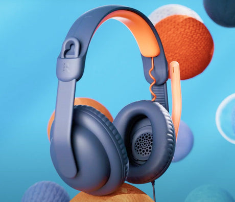 EAN 0097855190680 - Logitech 981-001372 auricular y casco Auriculares Alámbrico Diadema Educación Azul, Naranja imagen 3