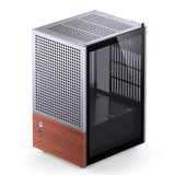 Jonsbo T6 Pc Carcasa, Mini-Tower, Mini-Itx, Tempered Glass, Madera - Plateado