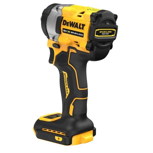 Llave De Impacto Inalámbrica Dewalt Dcf922nt, 18 Voltios, 1/2" Amarillo/Negro, Sin Batería Ni Cargador, En Caja Tstak Dcf922nt-Xj