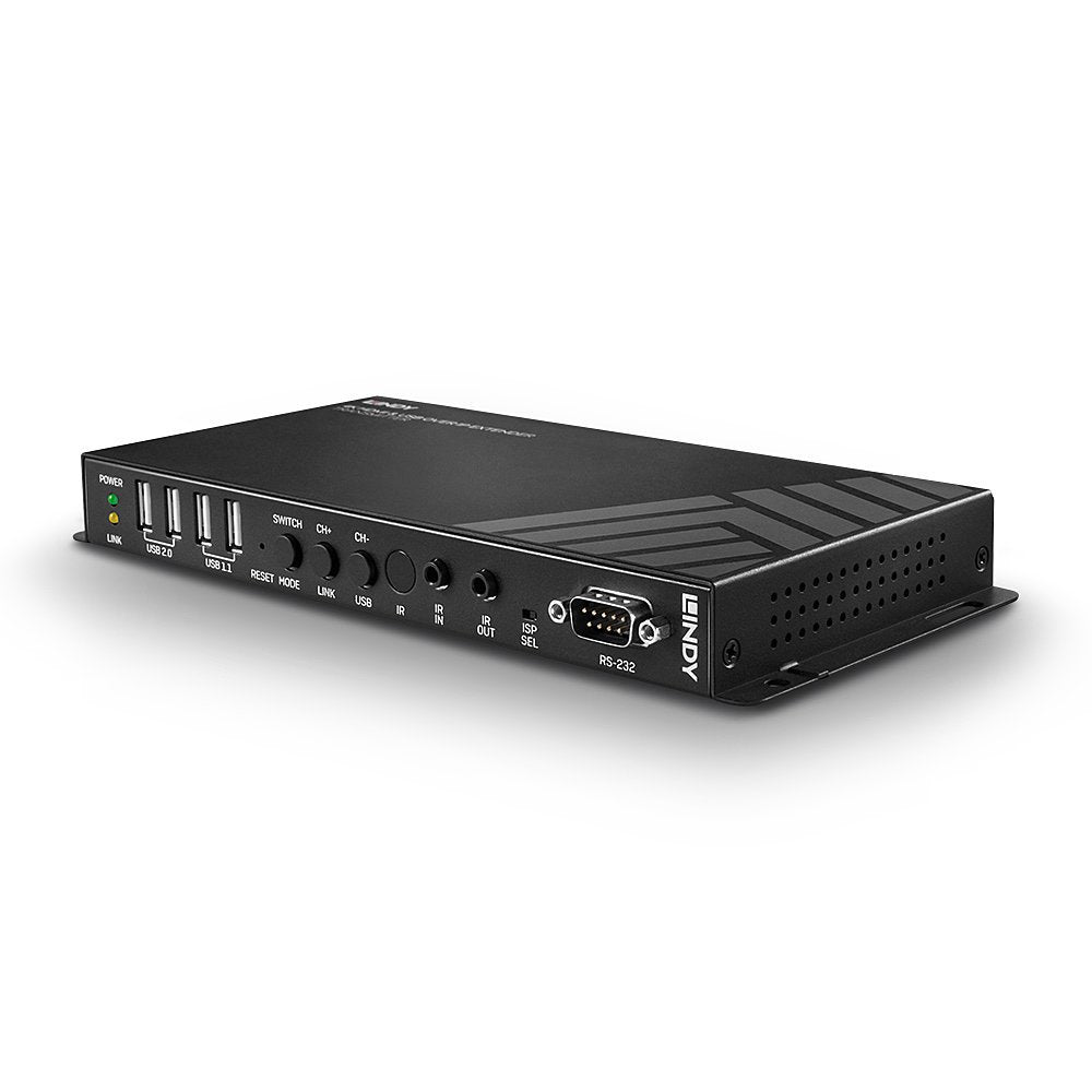 Lindy 38267 Extensor Audio/Video Receptor Av Negro (Lindy 4k Hdmi & Usb Over Ip Extender. Receiver)