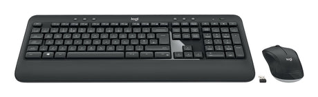 EAN 5099206077393 - Logitech 920-008677 teclado Ratón incluido Universal RF inalámbrico QWERTZ Suizo Negro imagen 2