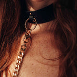 Bijoux Indiscrets Maze - Collar Con Correa Negro