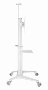 Gembird Aluminum Tv Floor Stand With Caster Wheels 37-70" White