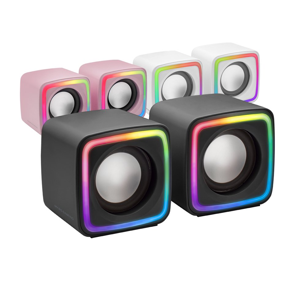 Altavoces Mars Gaming Mscube 8w 2.0 Negros