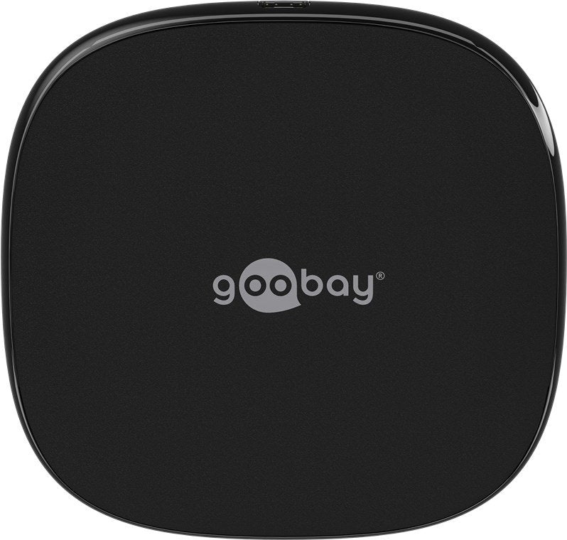 Cargador Rápido Inalámbrico Goobay 15 Vatios Negro, Estándar Qi 64675