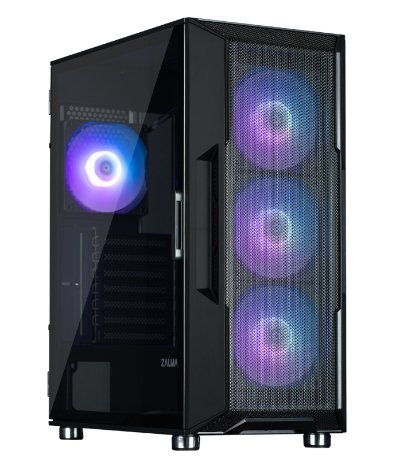 Caja Pc Zalman I3 Neo Atx Mid  Tower Negro Argb Fan X4