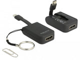 EAN 4043619639427 - DeLOCK 63942 adaptador de cable de vídeo 0,03 m USB Tipo C HDMI Negro imagen 2