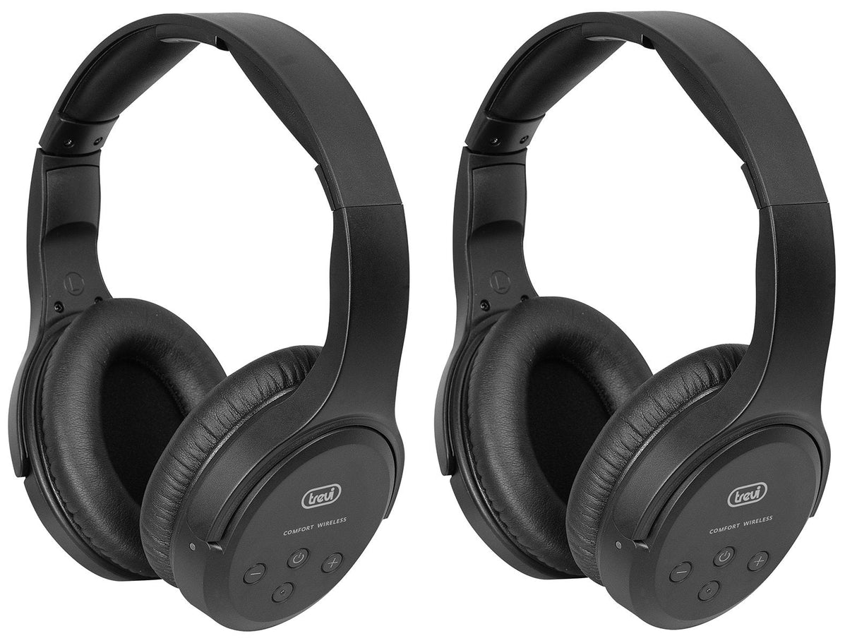 Auriculares Trevi Frs 1580 Tw Set 2 Ud Recharg. Wless Tv Headphones Blk