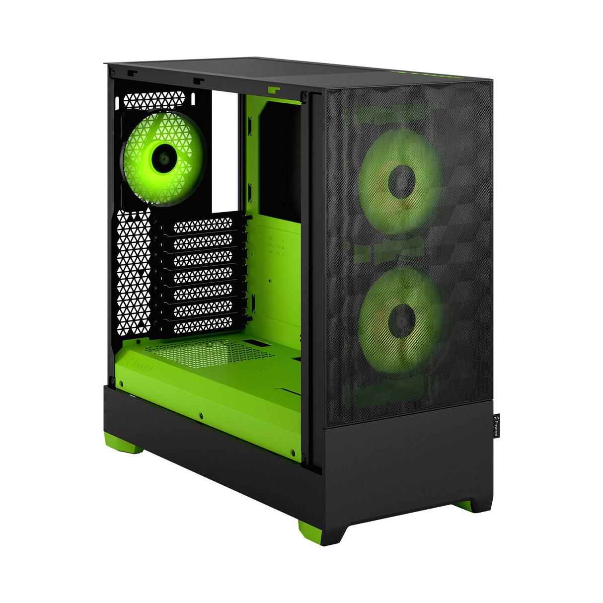 Caja Pc Fractal Design  Pop Air Rgb Green Core Tg Clear Tint