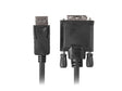 EAN 5901969416411 - Lanberg CA-DPDV-10CU-0018-BK adaptador de cable de vídeo 1,8 m DisplayPort DVI-D Negro imagen 1