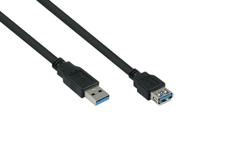 EAN 4066857000057 - Alcasa UK30P-ASA-005S cable USB USB 3.2 Gen 1 (3.1 Gen 1) 0,5 m USB A Negro imagen 1