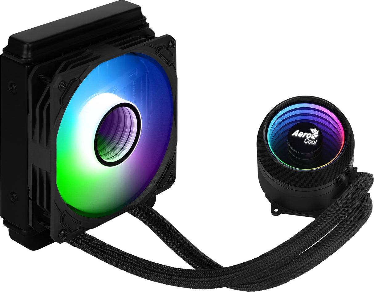 Sistema De Refrigeración Líquida Aerocool Mirage L120 Iluminación Rgb Bloque Cobre / Radiador Aluminio Socket Intel/Amd Según Especificaciones