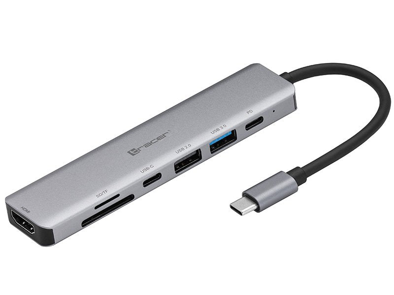 EAN 5907512868638 - Tracer TRAPOD46997 base para portátil y replicador de puertos USB Tipo C Aluminio imagen 1